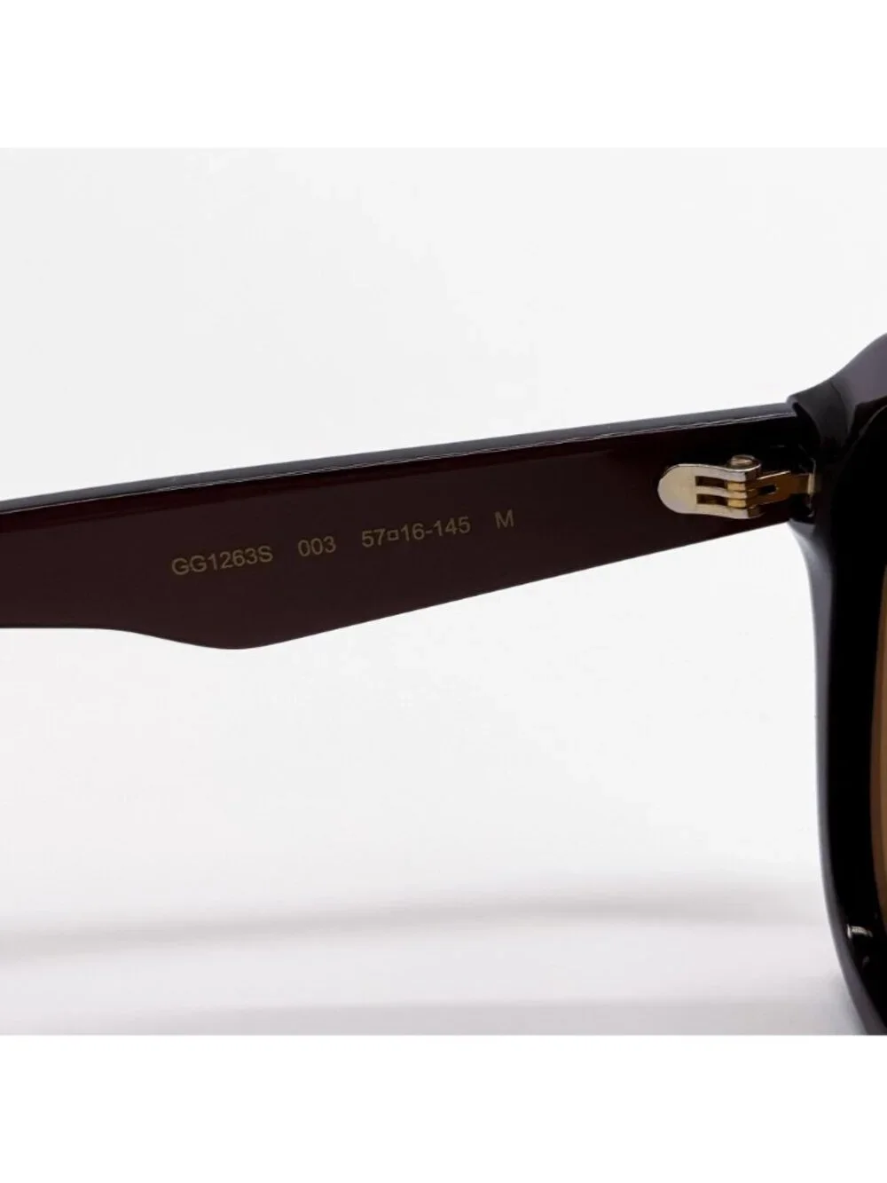 New Gucci Brown Aviator Unisex Sunglasses GG1263S 003